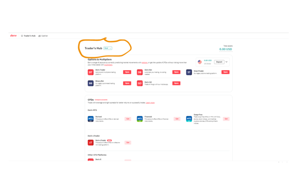 How to Create A Deriv MT5 Real Account: trader's hub